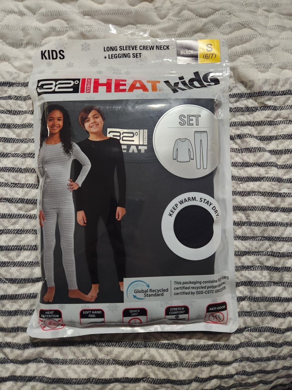 32 Degrees Kids Thermal Set - Black